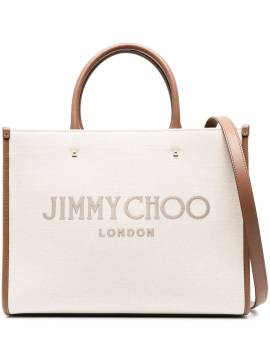 Jimmy Choo Mittelgroße Varenne Handtasche - Nude von Jimmy Choo