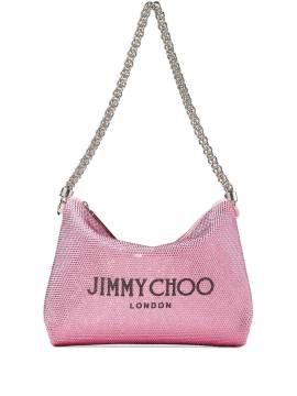 Jimmy Choo Schultertasche mit Kristallen - Rosa von Jimmy Choo
