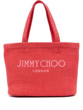 Jimmy Choo Strandtasche mit Logo-Stickerei - Rosa von Jimmy Choo