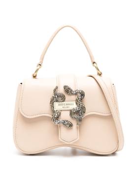 Just Cavalli Handtasche mit Logo-Schild - Nude von Just Cavalli