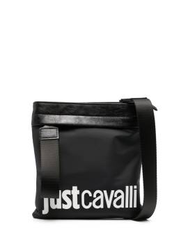 Just Cavalli Kuriertasche mit Logo-Prägung - Schwarz von Just Cavalli