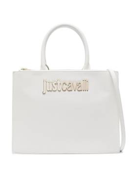 Just Cavalli Range B Shopper mit Logo - Weiß von Just Cavalli
