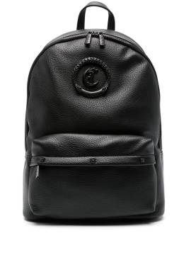 Just Cavalli Rucksack mit Logo-Schild - Schwarz von Just Cavalli