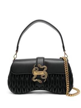 Just Cavalli Schultertasche aus Matelassé-Leder - Schwarz von Just Cavalli