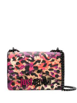 Just Cavalli Schultertasche mit Leoparden-Print - Violett von Just Cavalli