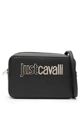 Just Cavalli Schultertasche mit Logo-Schild - Schwarz von Just Cavalli