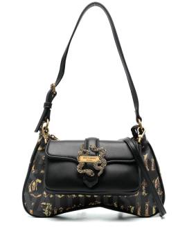 Just Cavalli Schultertasche mit Monogramm-Print - Schwarz von Just Cavalli