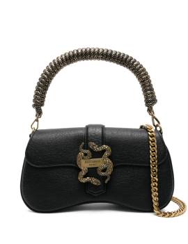 Just Cavalli Schultertasche mit Schlangen-Schnalle - Schwarz von Just Cavalli