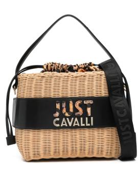Just Cavalli Shopper mit Logo-Prägung - Nude von Just Cavalli