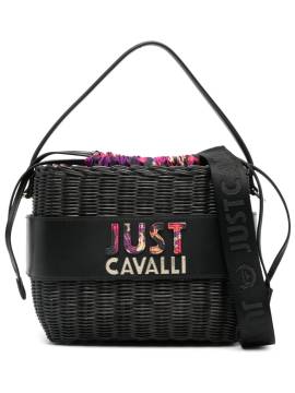 Just Cavalli Shopper mit Logo-Prägung - Schwarz von Just Cavalli