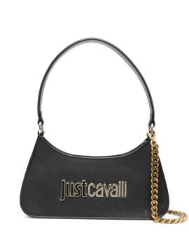 Just Cavalli Shopper mit Logo-Schild - Schwarz von Just Cavalli