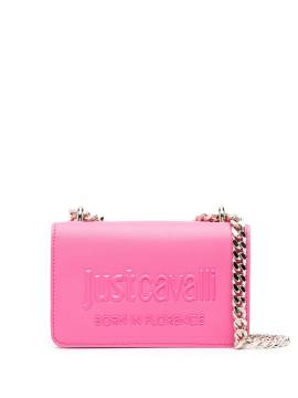 Just Cavalli Umhängetasche mit Logo-Schild - Rosa von Just Cavalli