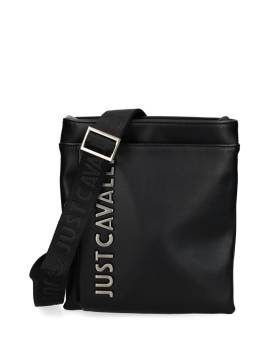 Just Cavalli Kuriertasche aus Leder - Schwarz von Just Cavalli