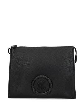 Just Cavalli Clutch mit Logo-Schild - Schwarz von Just Cavalli