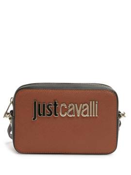 Just Cavalli Umhängetasche mit Logo-Schild - Braun von Just Cavalli