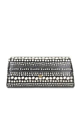 KHAITE CLUTCH AUDREY in Schwarz & Cremefarben - Black. Size all. von KHAITE