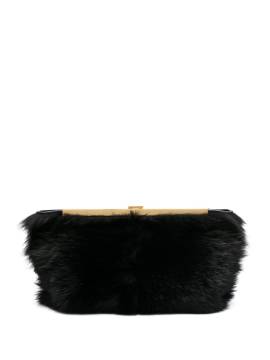 KHAITE Clutch mit Shearling - Schwarz von KHAITE