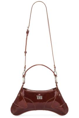 KNWLS TASCHE RAZR in Saddle Gloss - Burgundy. Size all. von KNWLS