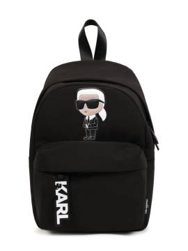 Karl Lagerfeld Kids Ikon Rucksack mit Karl-Applikation - Schwarz von Karl Lagerfeld Kids