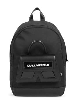 Karl Lagerfeld Kids Rucksack mit Logo-Print - Schwarz von Karl Lagerfeld Kids