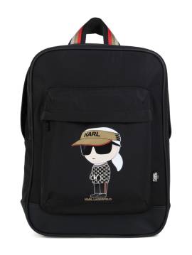 Karl Lagerfeld Kids Ikon Rucksack mit Logo - Schwarz von Karl Lagerfeld Kids