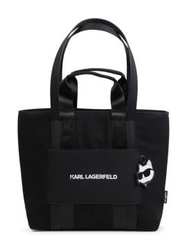 Karl Lagerfeld Kids Tote Bag mit Choupette-Applikation - Schwarz von Karl Lagerfeld Kids