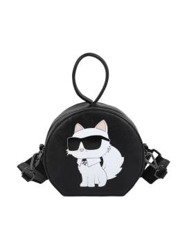 Karl Lagerfeld Kids Handtasche mit grafischem Print - Schwarz von Karl Lagerfeld Kids