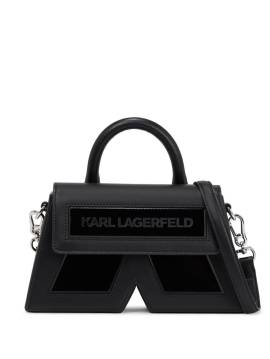 Karl Lagerfeld IKON/K Umhängetasche aus recyceltem Leder - Schwarz von Karl Lagerfeld