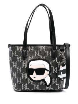 Karl Lagerfeld Ikon Monogram Tote Bag - Schwarz von Karl Lagerfeld