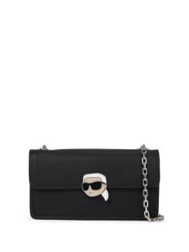 Karl Lagerfeld Ikon Schultertasche aus Leder - Schwarz von Karl Lagerfeld