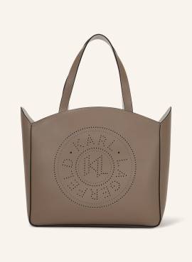 Karl Lagerfeld K/Circle Grosse Tote-Bag Mit Lochmuster schwarz von Karl Lagerfeld