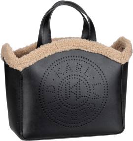 Karl Lagerfeld K/Circle SP SM Shearling  in Schwarz (8.5 Liter), Handtasche von Karl Lagerfeld