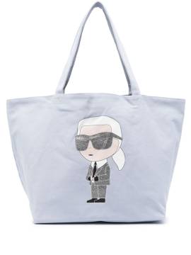 Karl Lagerfeld K/Ikonik 2.0 Canvas-Shopper - Blau von Karl Lagerfeld