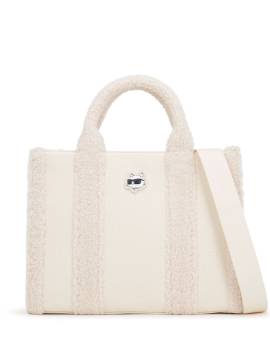 Karl Lagerfeld Ikon Choupette Shearling-Tasche - Nude von Karl Lagerfeld