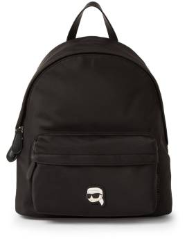 Karl Lagerfeld Ikon Rucksack mit Applikation - Schwarz von Karl Lagerfeld