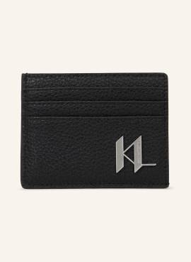 Karl Lagerfeld K/Plak Kartenetui Aus Leder schwarz von Karl Lagerfeld