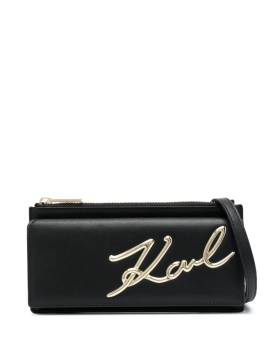 Karl Lagerfeld Signature Clutch - Schwarz von Karl Lagerfeld