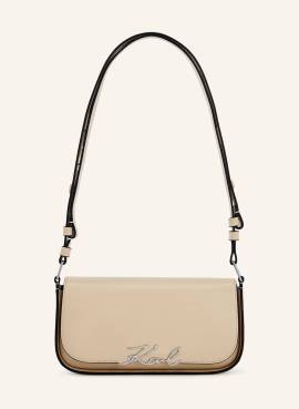 Karl Lagerfeld K/Signature Zweiweg-Umhängetasche beige von Karl Lagerfeld