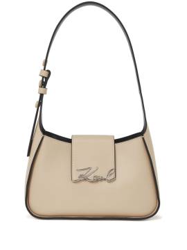 Karl Lagerfeld Kleine Signature Schultertasche - Nude von Karl Lagerfeld