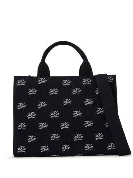 Karl Lagerfeld Mittelgroße Tote Bag mit Strass - Schwarz von Karl Lagerfeld