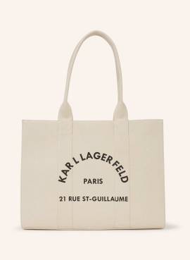 Karl Lagerfeld Rue St-Guillaume Grosser Shopper weiss von Karl Lagerfeld