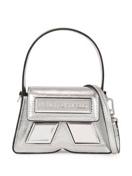 Karl Lagerfeld Ikonik Monogram Schultertasche - Silber von Karl Lagerfeld