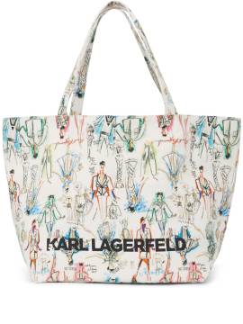 Karl Lagerfeld K/Sketches Shopper - Schwarz von Karl Lagerfeld