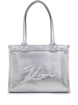 Karl Lagerfeld K/Skuare Grainy Handtasche - Silber von Karl Lagerfeld