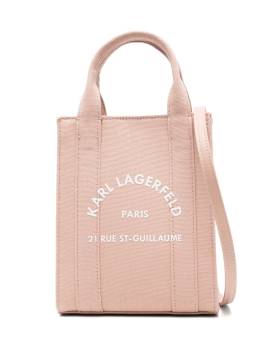 Karl Lagerfeld Tote Bag aus Canvas - Rosa von Karl Lagerfeld