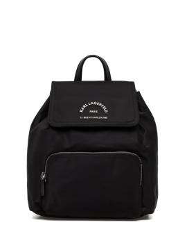 Karl Lagerfeld Rucksack mit Logo-Schild - Schwarz von Karl Lagerfeld