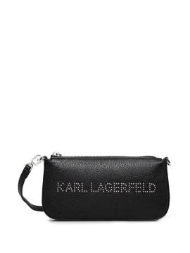 Karl Lagerfeld logo-studded cross body bag - Schwarz von Karl Lagerfeld