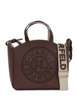 Karl Lagerfeld Kleine perforierte K/Circle Tote Bag - Braun von Karl Lagerfeld