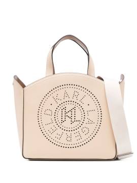 Karl Lagerfeld small K/Circle tote bag - Nude von Karl Lagerfeld