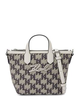 Karl Lagerfeld Kleine Signature Jacquard Tote Bag - Grau von Karl Lagerfeld